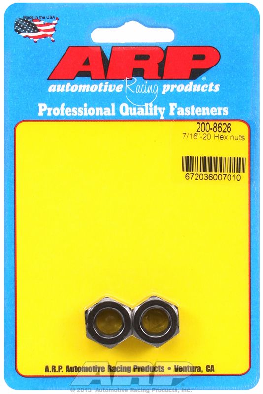 AR200-8626 - HEX NUTS 7/16-20 UNF (2)