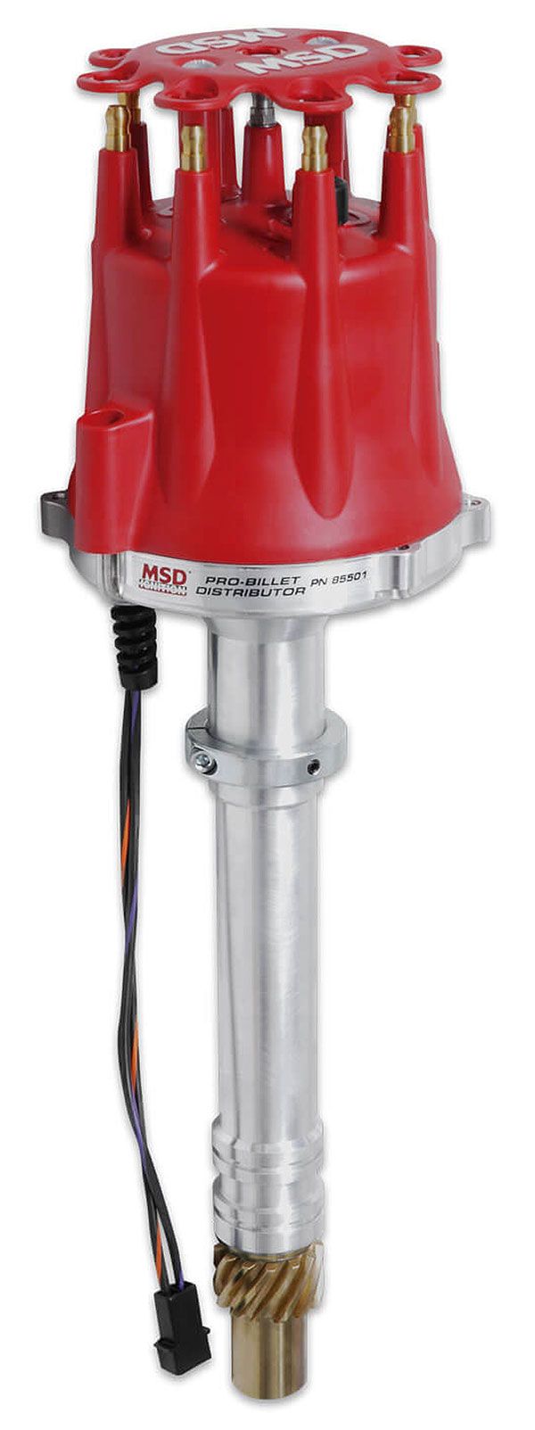 MSD 85501 Pro-Billet Distributor with Locked-Out Timing and Adjustable Slip Collar 