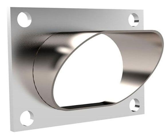 QTP11338 - OVAL STAINLESS STEEL TURN DOWN
