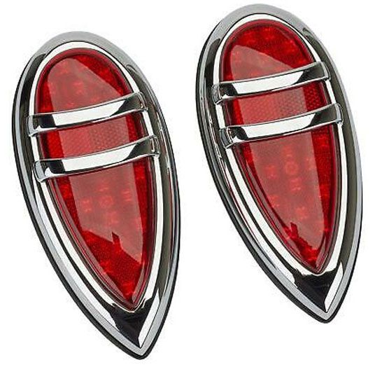Speedway Red LED Tail/Stop Lights Fits Ford 1938-39 