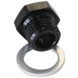 AF912-M18-02BLK - M18X1.5 PIPE REDUCER TO F/MALE