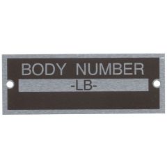 BD40-14002 - 1933-34 FORD BODY NUMBER PLATE