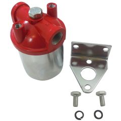 RPCR4297 - SMALL CHROME FUEL FILTER SNGLE